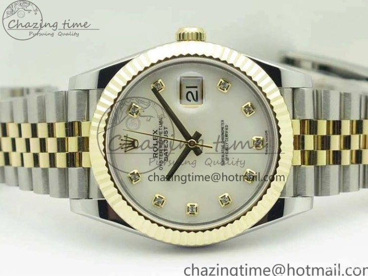 0210 DateJust II 41mm 14K YG Wrapped BP Maker Best Edition White MOP Dial On Jubilee Bracelet A Versatile 3476